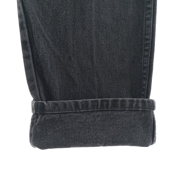 Vintage 80s-90'S Wrangler black denim straight-leg denim pants for men, size W29. cotton black type Vintage Second Hand