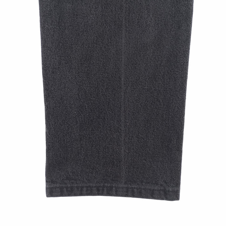 Vintage 80s-90'S Wrangler black denim straight-leg denim pants for men, size W29. cotton black type Vintage Second Hand