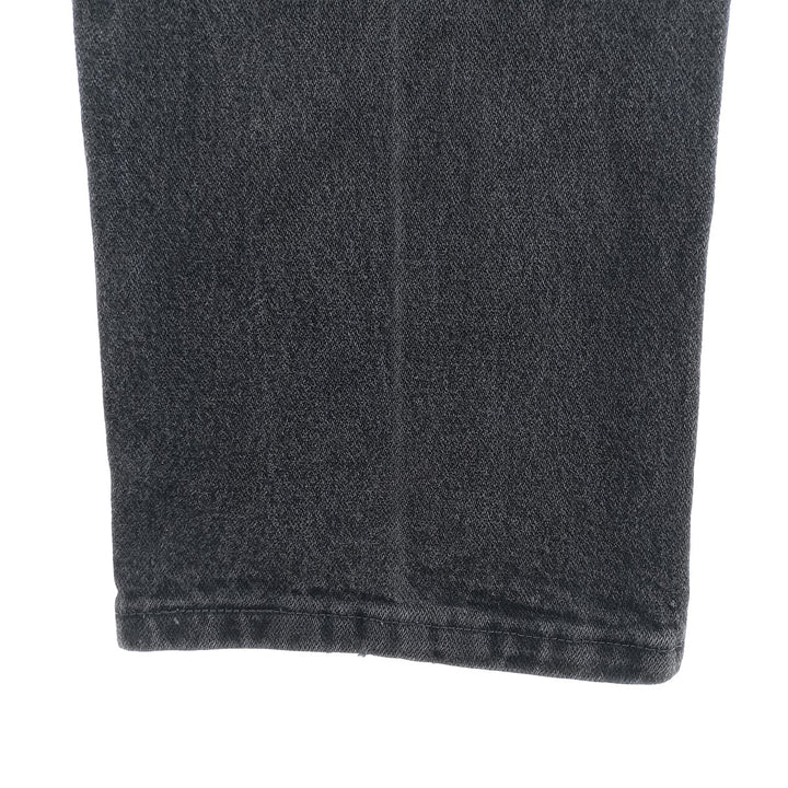 Vintage 80s-90'S Wrangler black denim straight-leg denim pants for men, size W29. cotton black type Vintage Second Hand