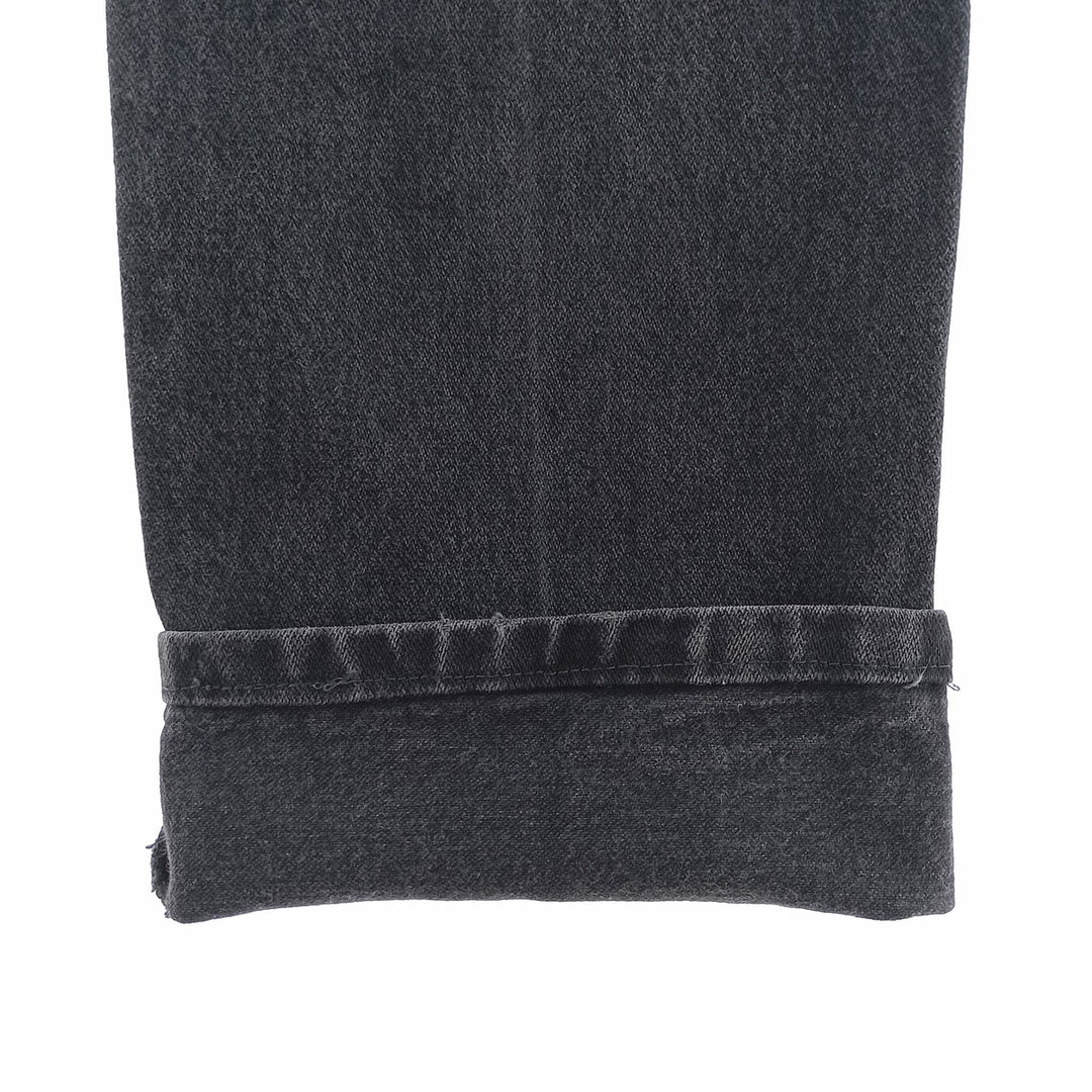Vintage 80s-90'S Wrangler black denim straight-leg denim pants for men, size W29. cotton black type Vintage Second Hand