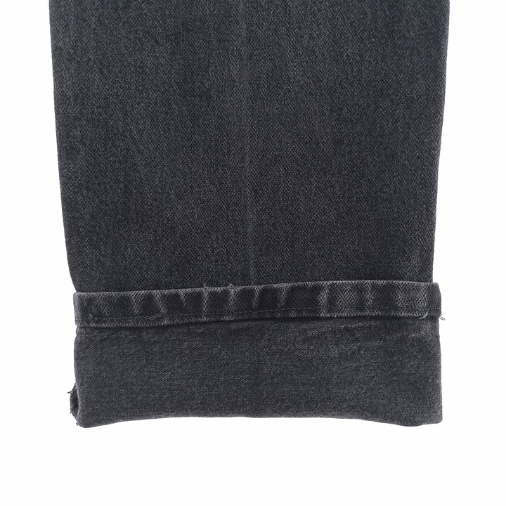 Vintage 80s-90'S Wrangler black denim straight-leg denim pants for men, size W29. cotton black type Vintage Second Hand