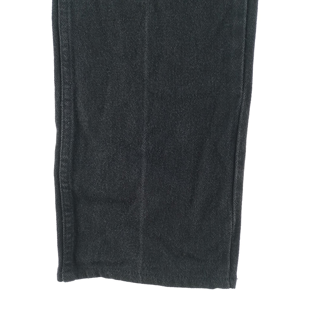 Vintage 80s-90'S Wrangler tapered black denim pants, made in the USA, men's size W32. cotton black type Vintage Second Hand
