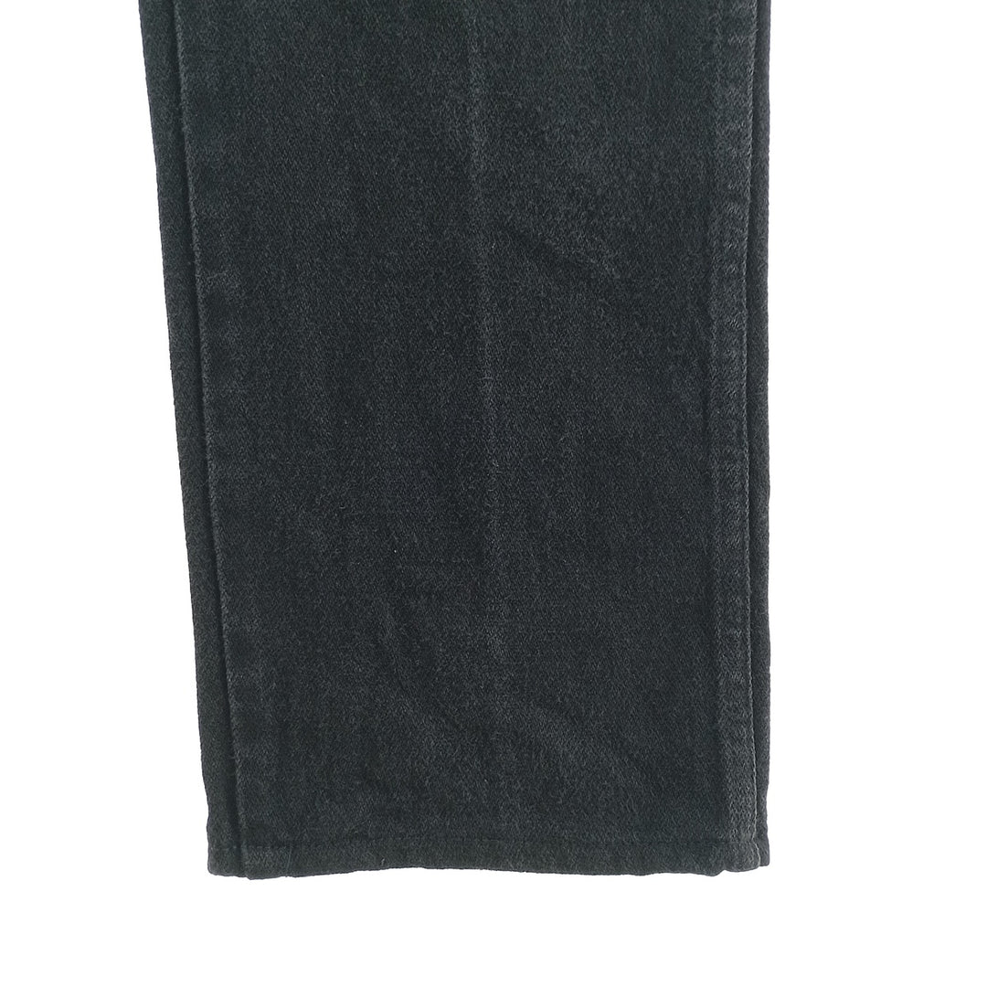 Vintage 80s-90'S Wrangler tapered black denim pants, made in the USA, men's size W32. cotton black type Vintage Second Hand
