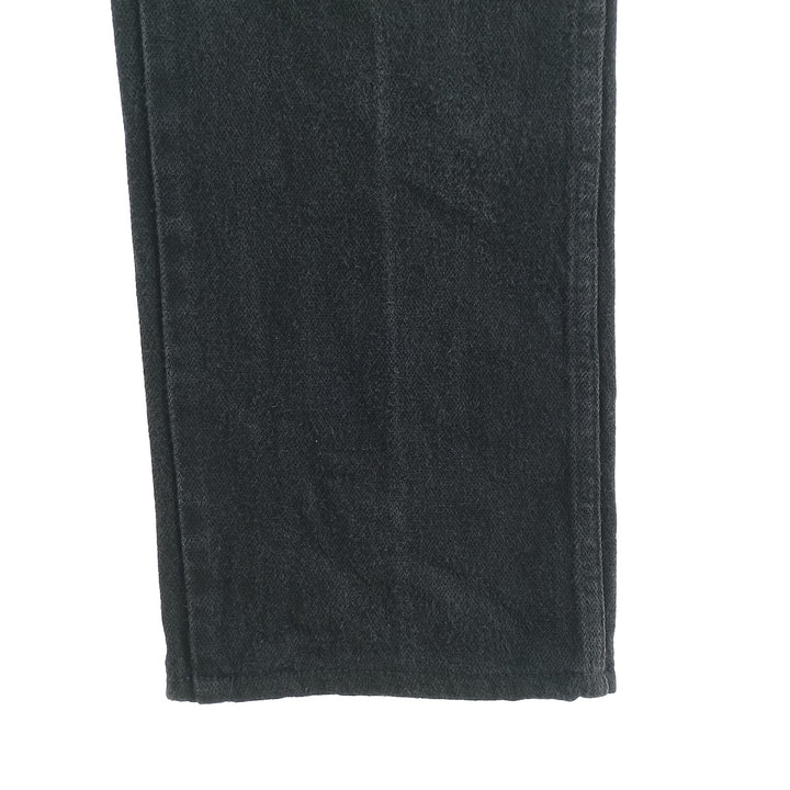 Vintage 80s-90'S Wrangler tapered black denim pants, made in the USA, men's size W32. cotton black type Vintage Second Hand