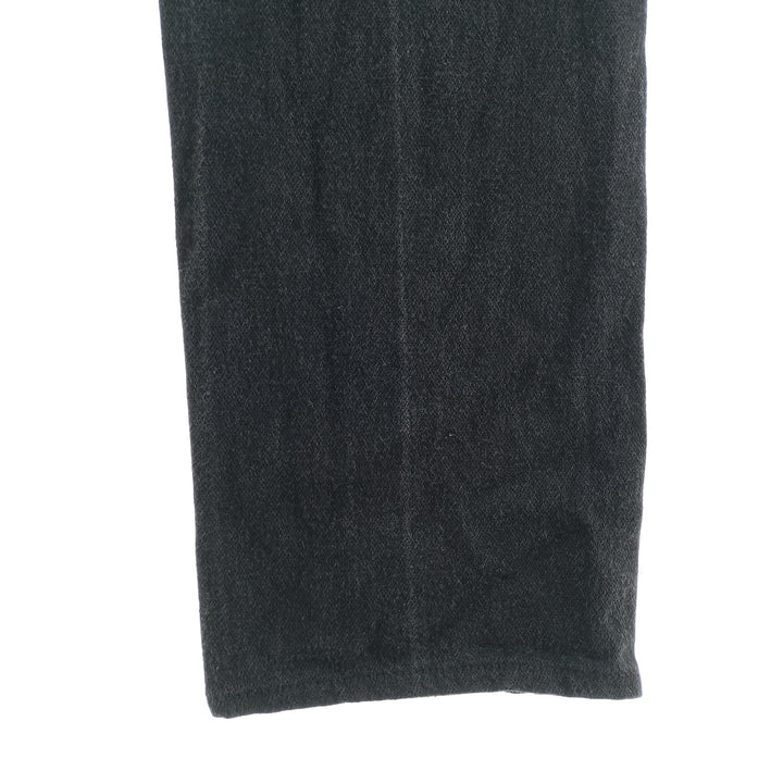Vintage 80s-90'S Wrangler tapered black denim pants, made in the USA, men's size W32. cotton black type Vintage Second Hand