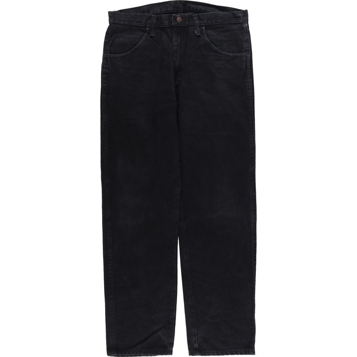 Rustler Black Denim Straight Denim Pants for Men, W33 equivalent cotton black type Vintage Second Hand