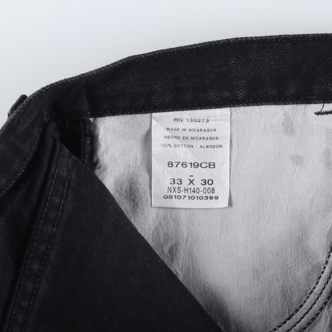 Rustler Black Denim Straight Denim Pants for Men, W33 equivalent cotton black type Vintage Second Hand