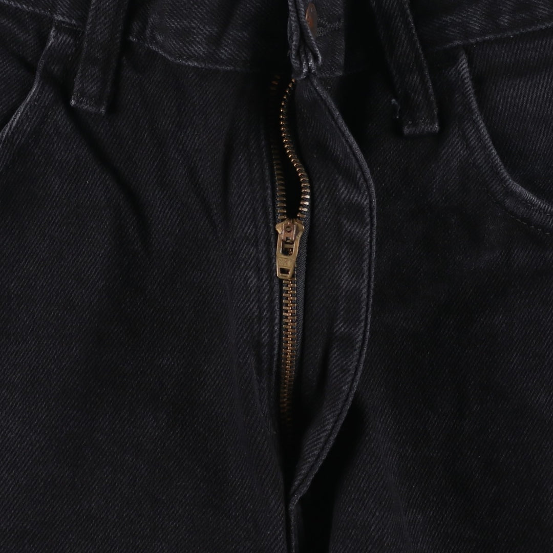 Rustler Black Denim Straight Denim Pants for Men, W33 equivalent cotton black type Vintage Second Hand