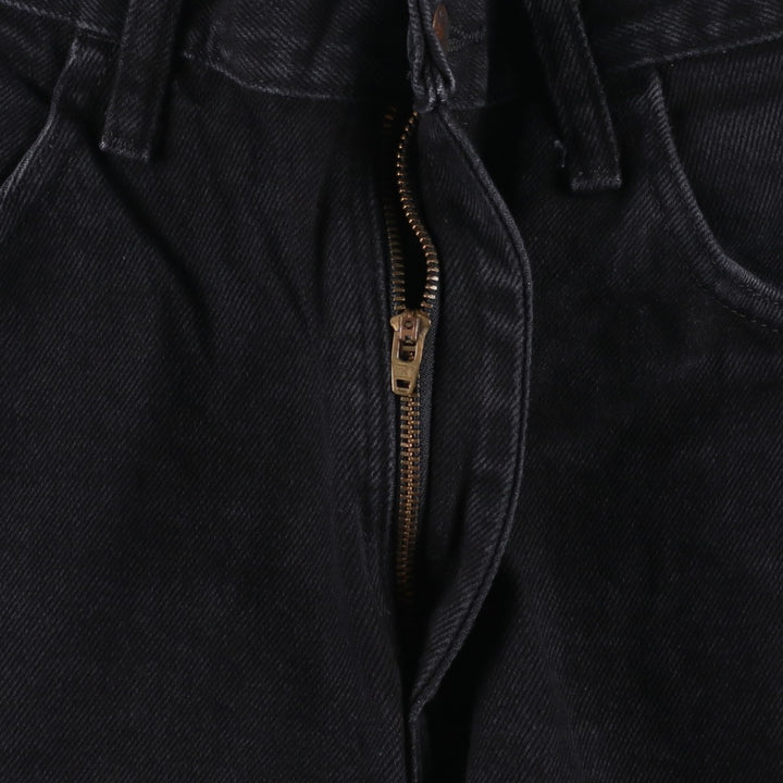 Rustler Black Denim Straight Denim Pants for Men, W33 equivalent cotton black type Vintage Second Hand