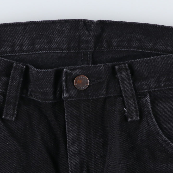 Rustler Black Denim Straight Denim Pants for Men, W33 equivalent cotton black type Vintage Second Hand