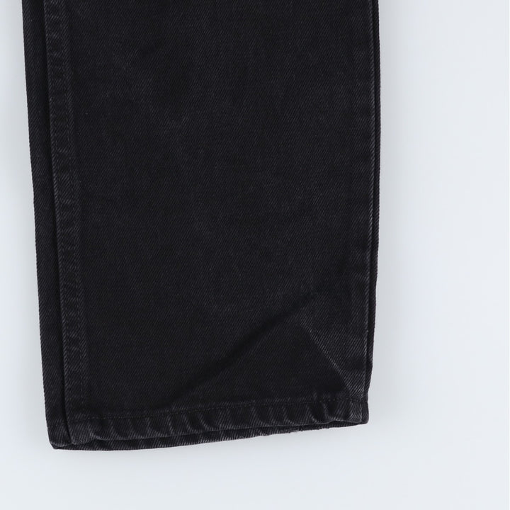 Rustler Black Denim Straight Denim Pants for Men, W33 equivalent cotton black type Vintage Second Hand