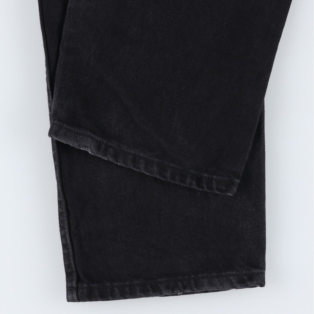 Rustler Black Denim Straight Denim Pants for Men, W33 equivalent cotton black type Vintage Second Hand