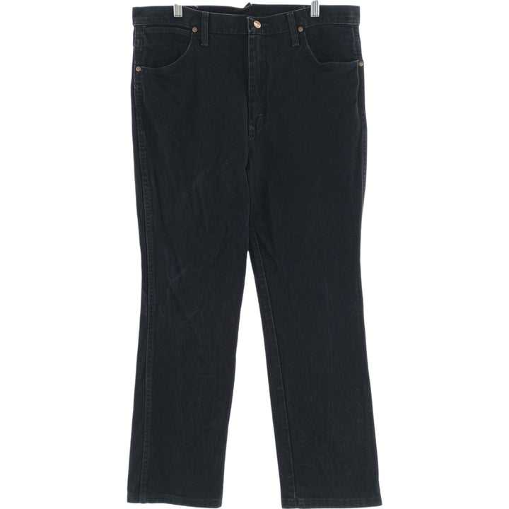 Vintage 90'S Wrangler 936WBK black denim tapered denim pants for men, size W36. cotton black type Vintage Second Hand