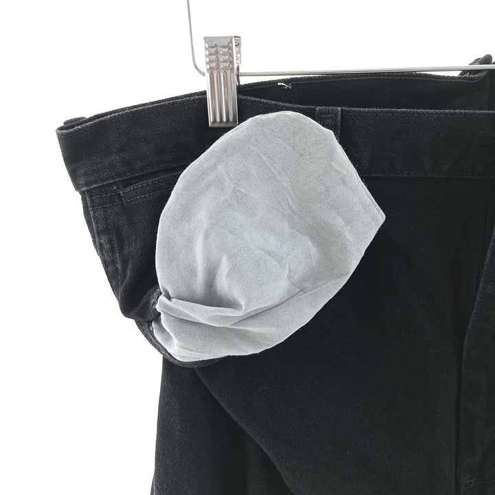 Vintage 90'S Wrangler 936WBK black denim tapered denim pants for men, size W36. cotton black type Vintage Second Hand