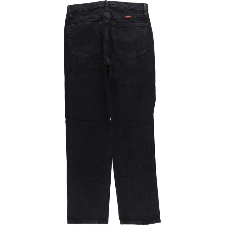 Rustler Black Denim Straight Denim Pants for Men, W32 equivalent cotton black type Vintage Second Hand