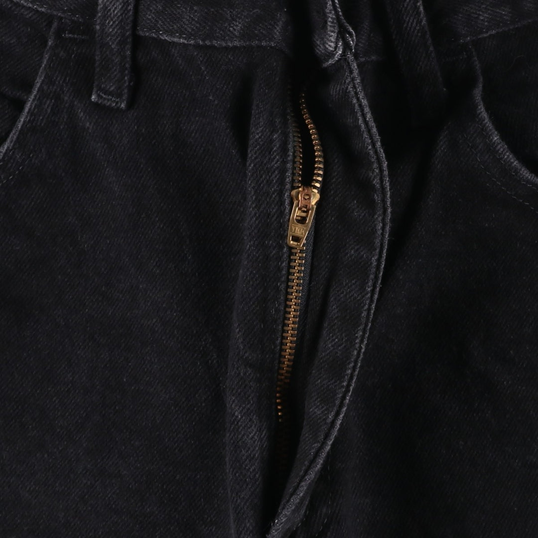 Rustler Black Denim Straight Denim Pants for Men, W32 equivalent cotton black type Vintage Second Hand