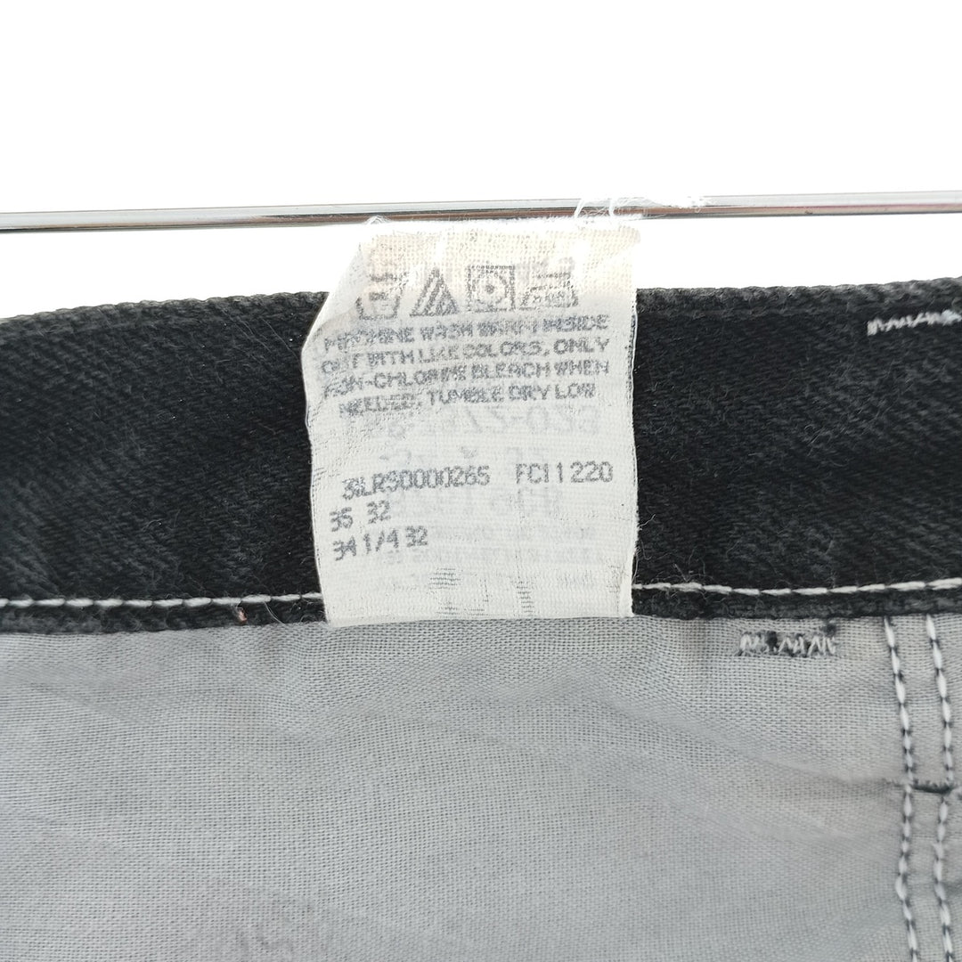 Rustler Black Denim Straight Denim Pants for Men, W33 equivalent cotton black type Vintage Second Hand