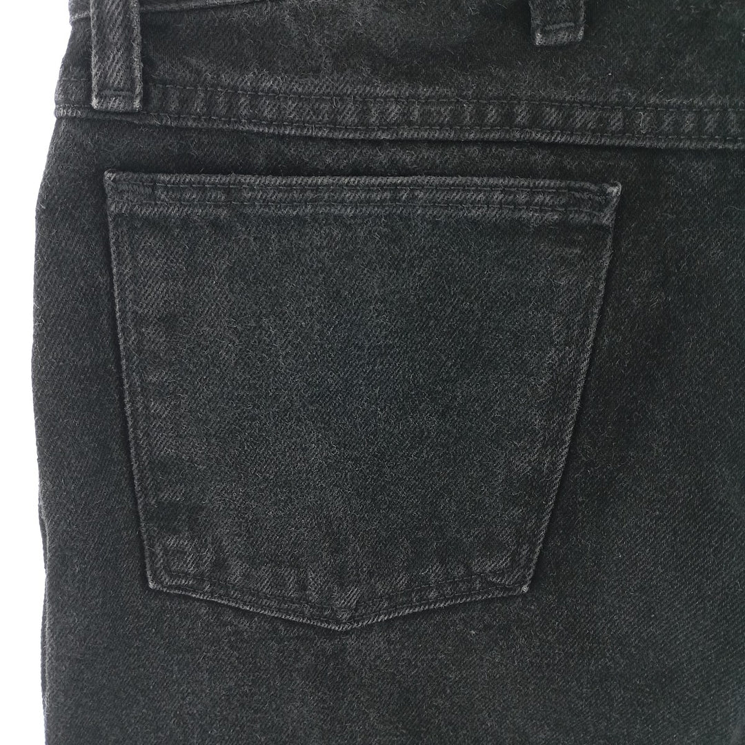Rustler Black Denim Straight Denim Pants for Men, W33 equivalent cotton black type Vintage Second Hand
