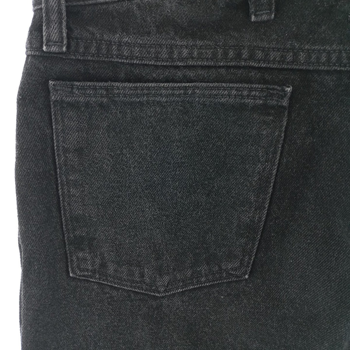 Rustler Black Denim Straight Denim Pants for Men, W33 equivalent cotton black type Vintage Second Hand