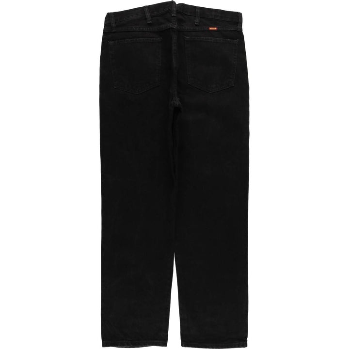 Rustler Black Denim Straight Denim Pants for Men, W36 cotton black type Vintage Second Hand