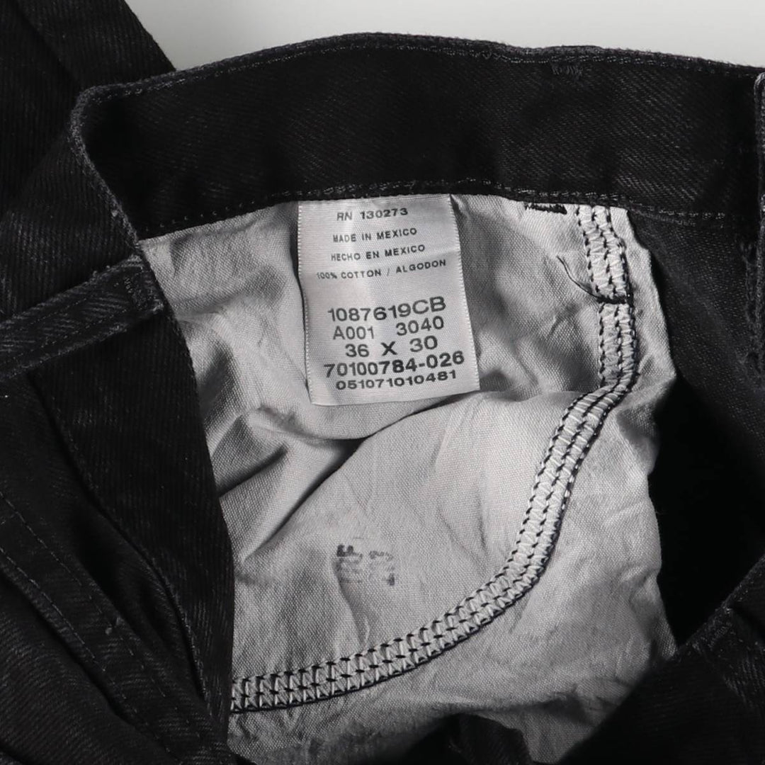 Rustler Black Denim Straight Denim Pants for Men, W36 cotton black type Vintage Second Hand