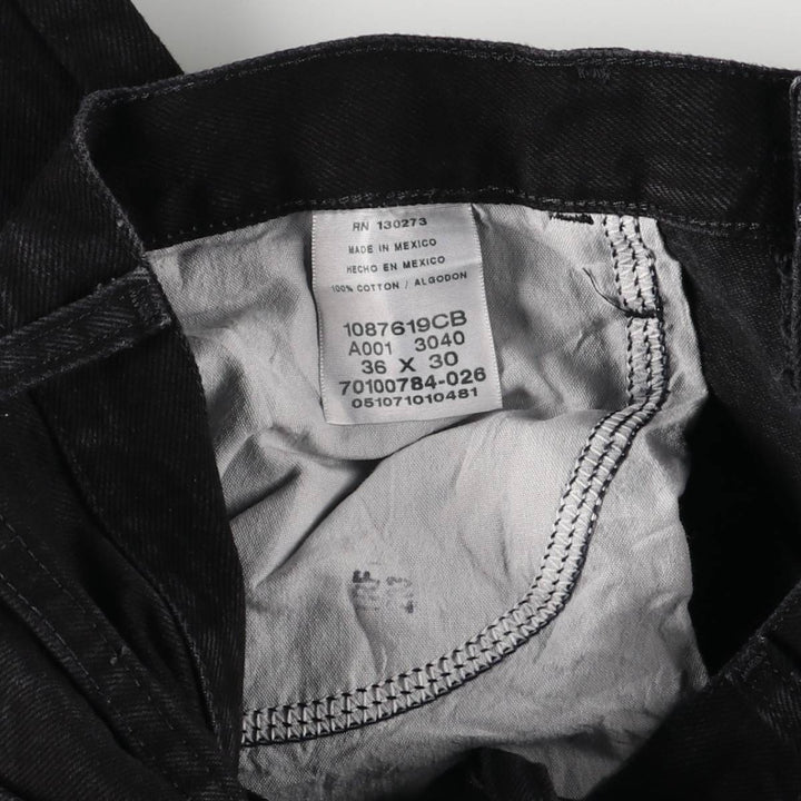 Rustler Black Denim Straight Denim Pants for Men, W36 cotton black type Vintage Second Hand