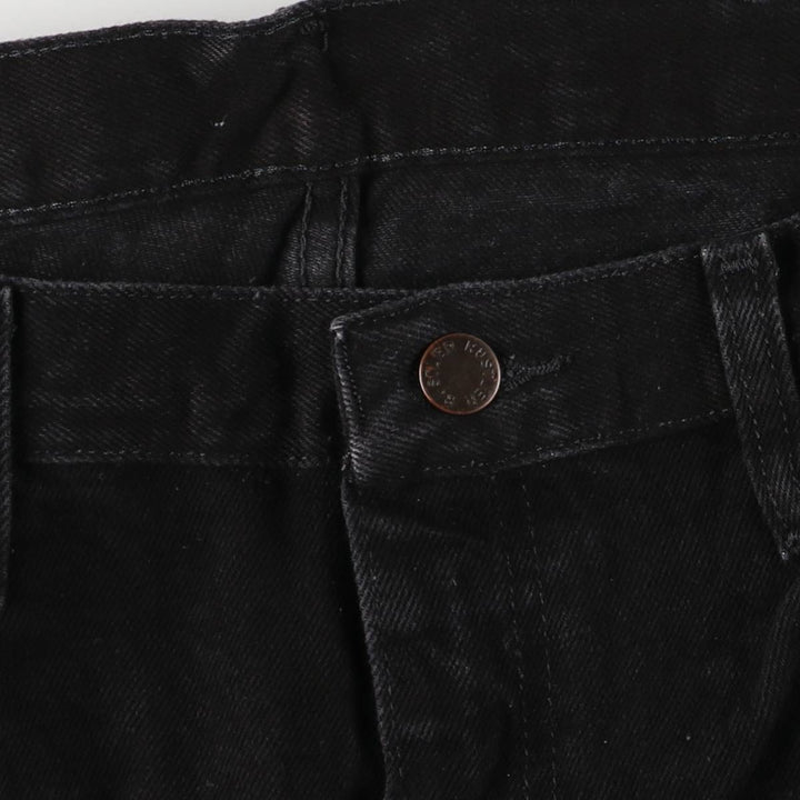 Rustler Black Denim Straight Denim Pants for Men, W36 cotton black type Vintage Second Hand