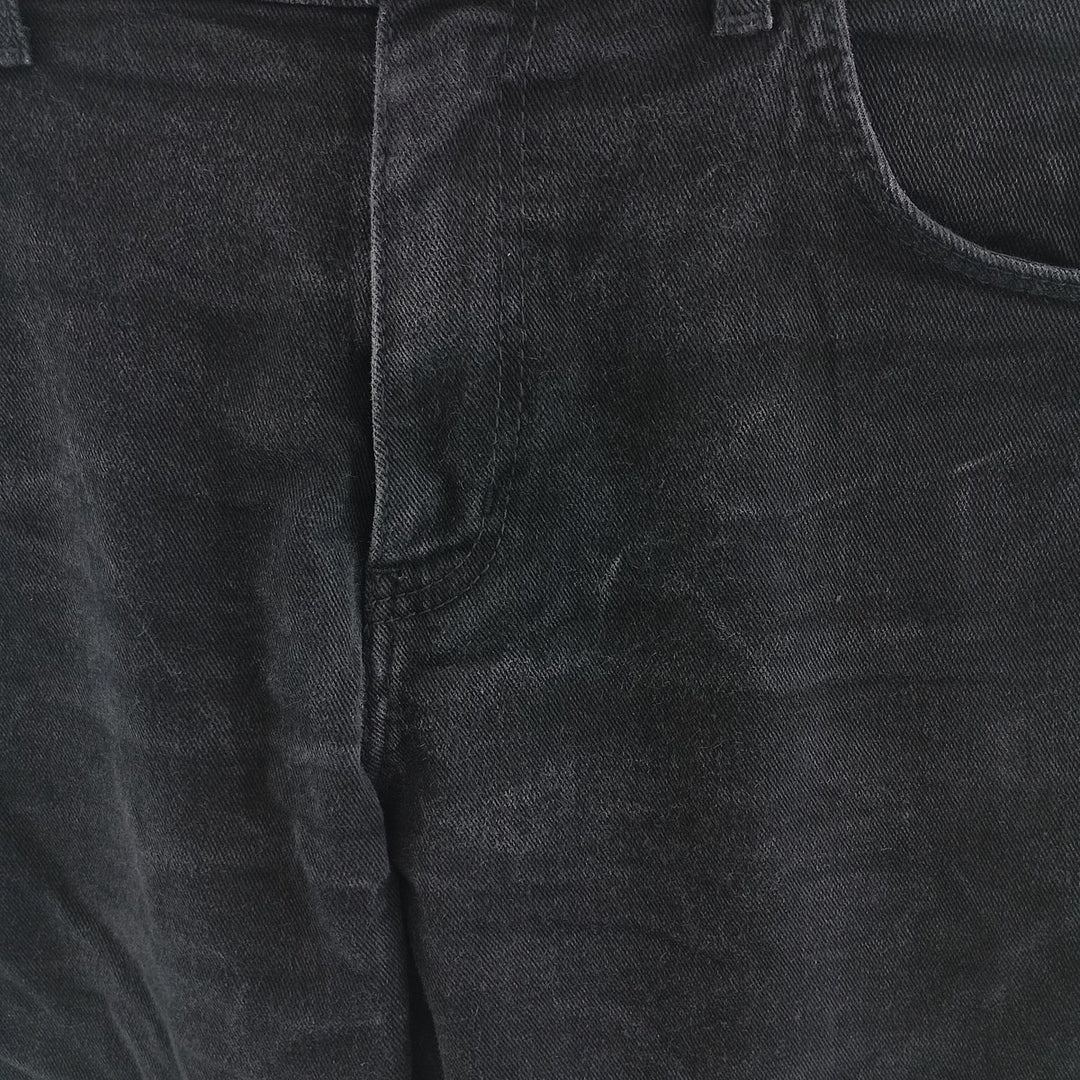 Wrangler Regular Fit Black Denim Straight Leg Denim Pants, Men's Size W32 cotton black type Vintage Second Hand