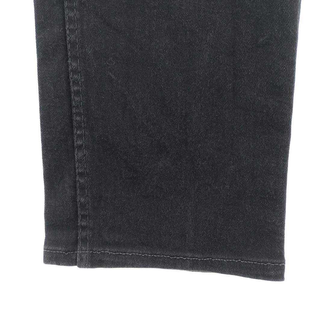 Wrangler Regular Fit Black Denim Straight Leg Denim Pants, Men's Size W32 cotton black type Vintage Second Hand