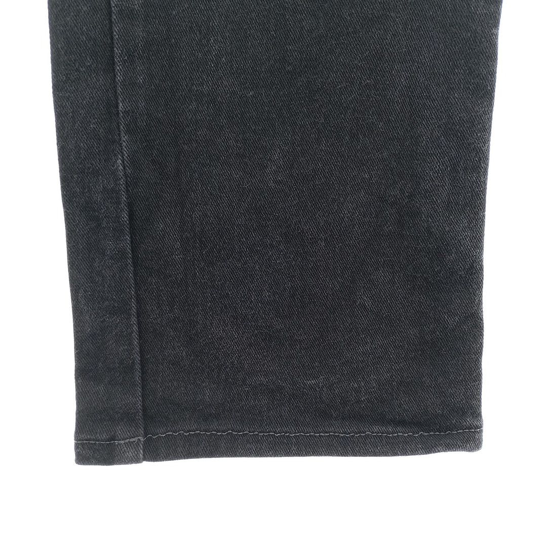 Wrangler Regular Fit Black Denim Straight Leg Denim Pants, Men's Size W32 cotton black type Vintage Second Hand