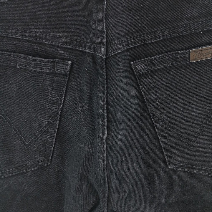 Wrangler Regular Fit Black Denim Straight Leg Denim Pants, Men's Size W32 cotton black type Vintage Second Hand
