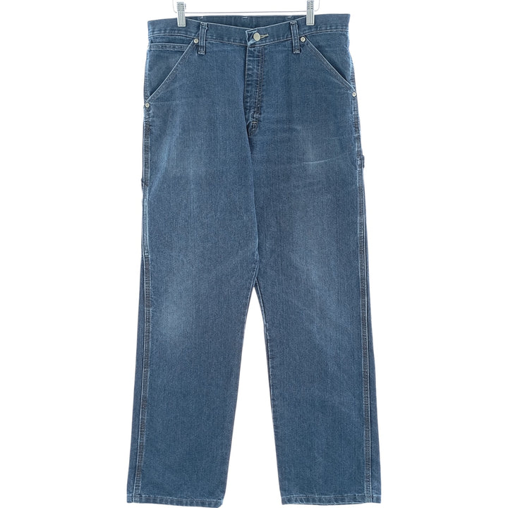 00'S Wrangler CARPENTER denim painter pants for men, equivalent to W34 cotton blue type Vintage Second Hand