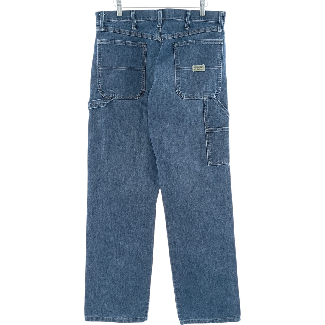 00'S Wrangler CARPENTER denim painter pants for men, equivalent to W34 cotton blue type Vintage Second Hand