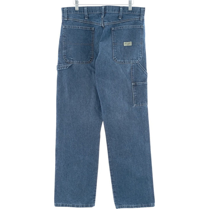 00'S Wrangler CARPENTER denim painter pants for men, equivalent to W34 cotton blue type Vintage Second Hand