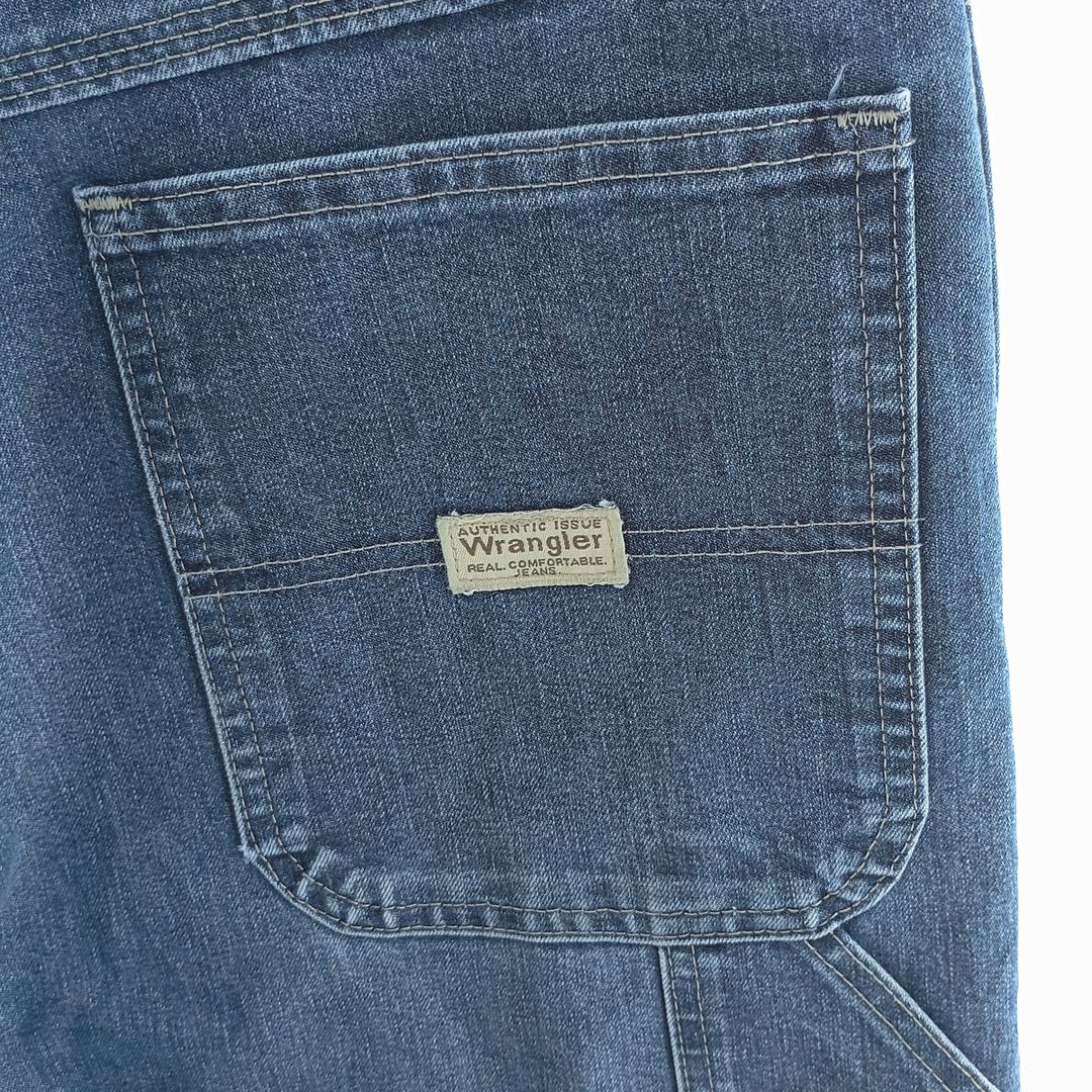 00'S Wrangler CARPENTER denim painter pants for men, equivalent to W34 cotton blue type Vintage Second Hand