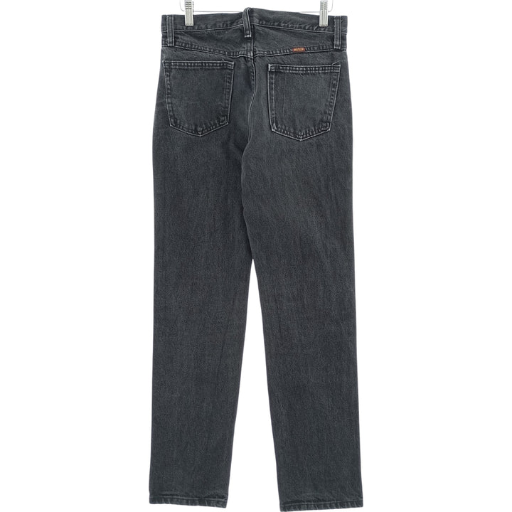 Rustler Black Denim Straight Denim Pants for Men, W30 equivalent cotton black type Vintage Second Hand