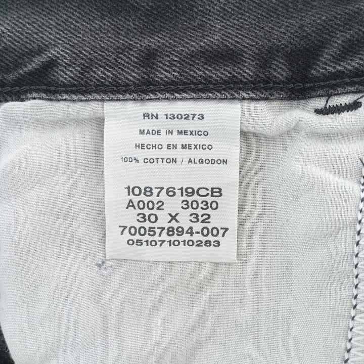 Rustler Black Denim Straight Denim Pants for Men, W30 equivalent cotton black type Vintage Second Hand