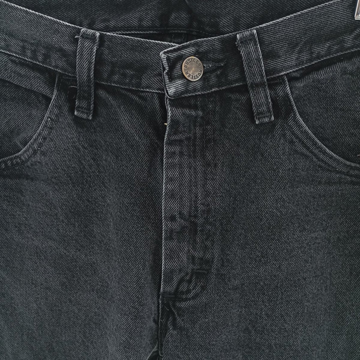 Rustler Black Denim Straight Denim Pants for Men, W30 equivalent cotton black type Vintage Second Hand