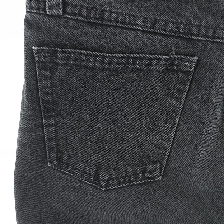 Rustler Black Denim Straight Denim Pants for Men, W30 equivalent cotton black type Vintage Second Hand