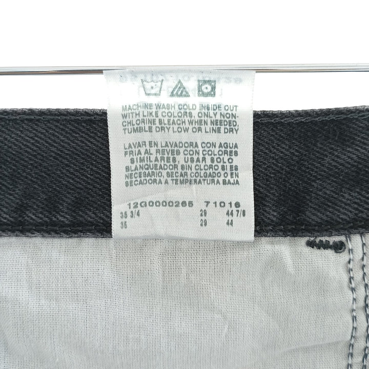 Rustler Black Denim Straight Denim Pants for Men, W34 equivalent cotton black type Vintage Second Hand