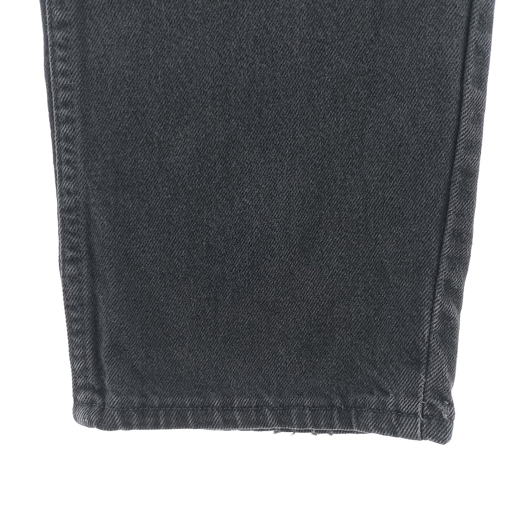 Rustler Black Denim Straight Denim Pants for Men, W34 equivalent cotton black type Vintage Second Hand