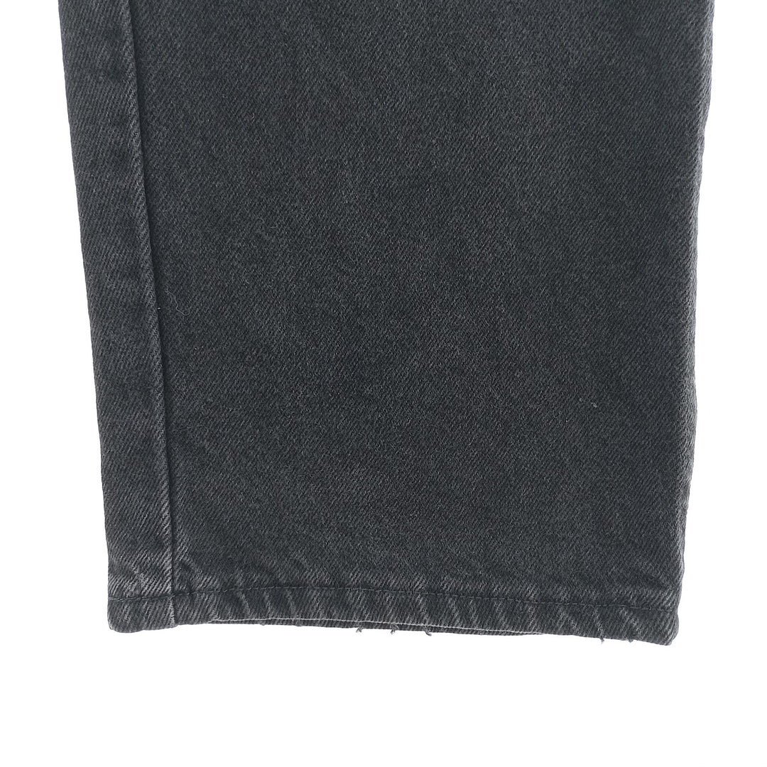 Rustler Black Denim Straight Denim Pants for Men, W34 equivalent cotton black type Vintage Second Hand