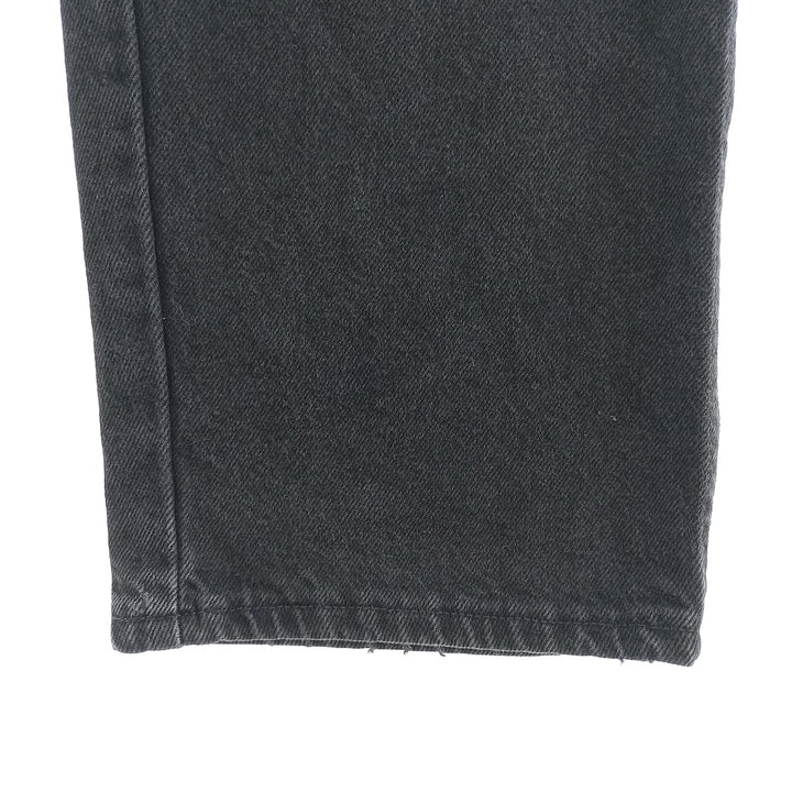 Rustler Black Denim Straight Denim Pants for Men, W34 equivalent cotton black type Vintage Second Hand