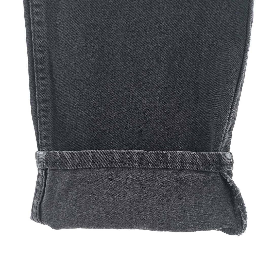 Rustler Black Denim Straight Denim Pants for Men, W34 equivalent cotton black type Vintage Second Hand