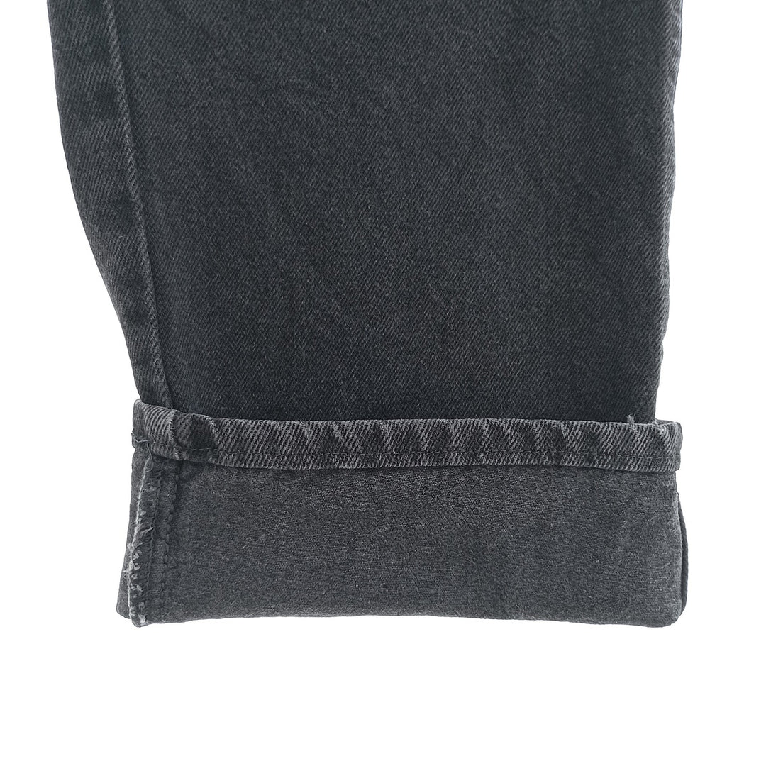 Rustler Black Denim Straight Denim Pants for Men, W34 equivalent cotton black type Vintage Second Hand