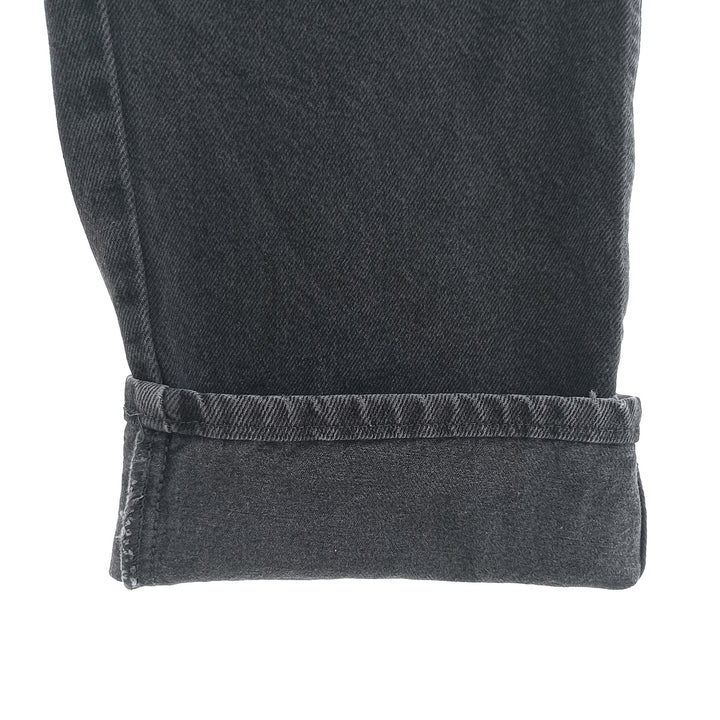 Rustler Black Denim Straight Denim Pants for Men, W34 equivalent cotton black type Vintage Second Hand