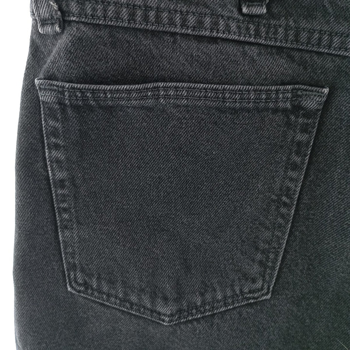 Rustler Black Denim Straight Denim Pants for Men, W34 equivalent cotton black type Vintage Second Hand