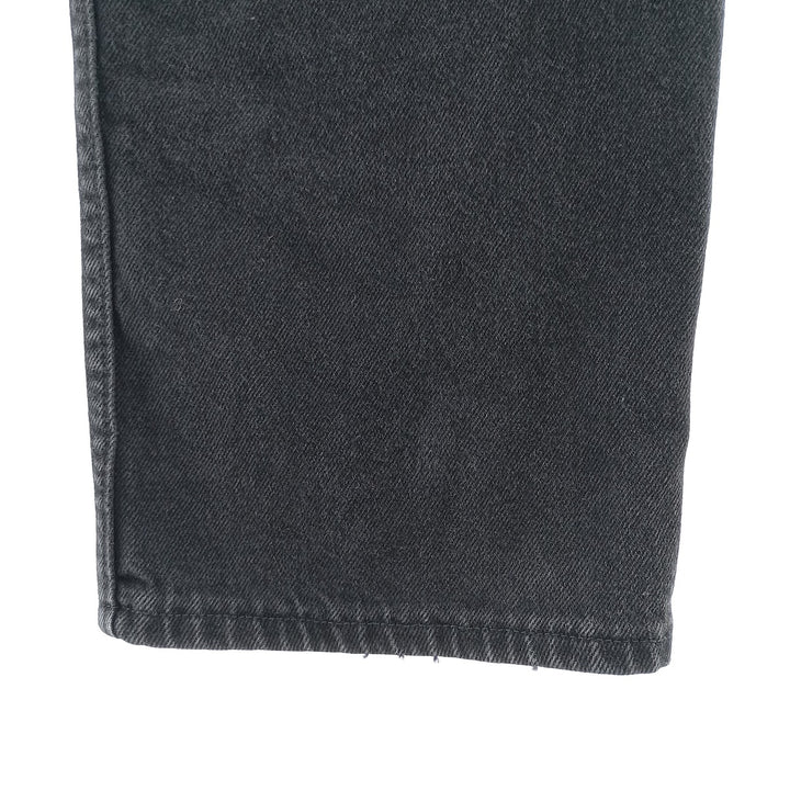 Rustler Black Denim Straight Denim Pants for Men, W34 equivalent cotton black type Vintage Second Hand