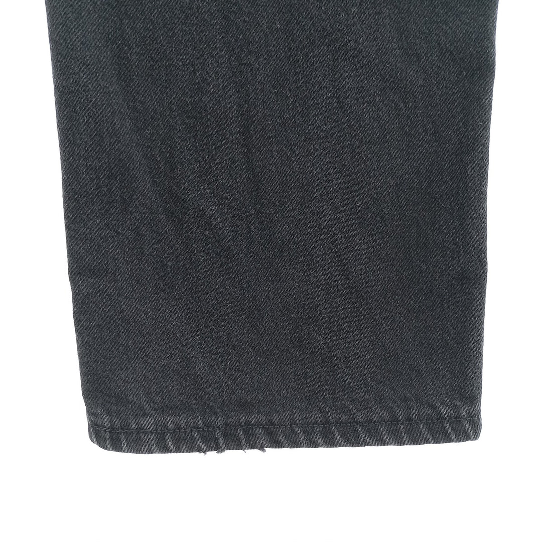 Rustler Black Denim Straight Denim Pants for Men, W34 equivalent cotton black type Vintage Second Hand