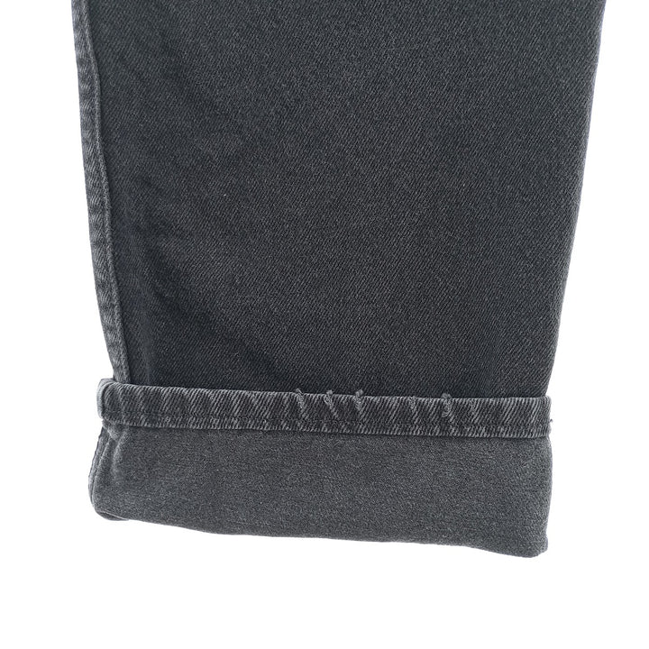 Rustler Black Denim Straight Denim Pants for Men, W34 equivalent cotton black type Vintage Second Hand